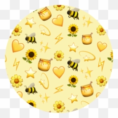 Yellow Pattern Patternator - Yellow Aesthetic Emoji,Beehive Emoji