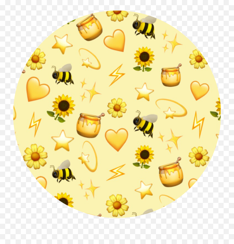 Yellow Pattern Patternator - Yellow Aesthetic Emoji,Beehive Emoji