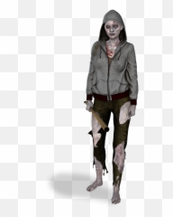 Zombie Female Woman Young Horror - Png Transparent Zombie Girl Emoji,Zombie Emoji