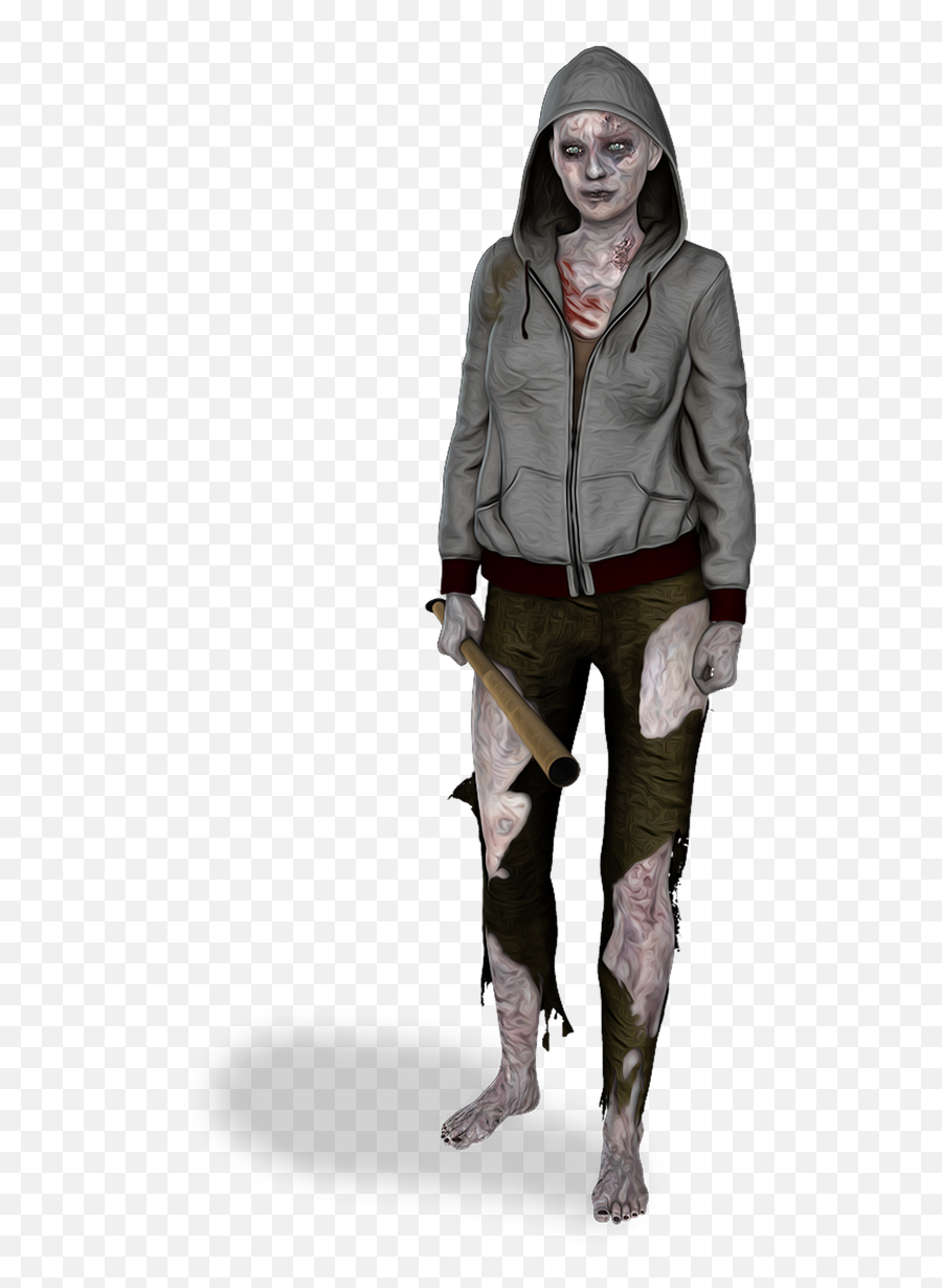 Zombie Female Woman Young Horror - Png Transparent Zombie Girl Emoji,Zombie Emoji