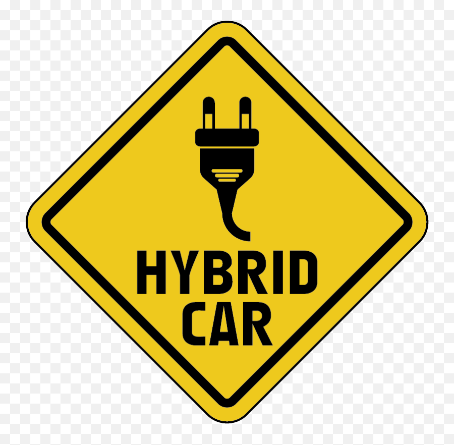 Plug - In Hybrid Car Decal Language Emoji,Emoji Plug