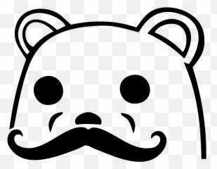 Pedo Bear Creeper Stache - Clip Art Emoji