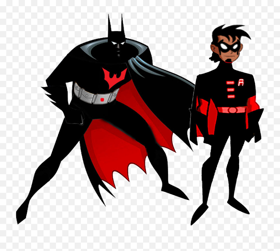 Batman And Robin Beyond By Stick Man Clip Art - Batman The Animated Series Damian Wayne Emoji,Batman Emoji