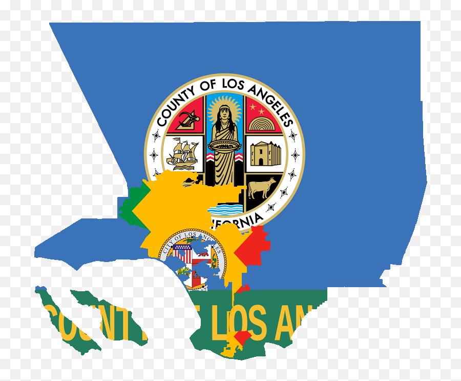 Flag Map Of Los Angeles - Seal Of Los Angeles California Emoji,Los Angeles Emoji