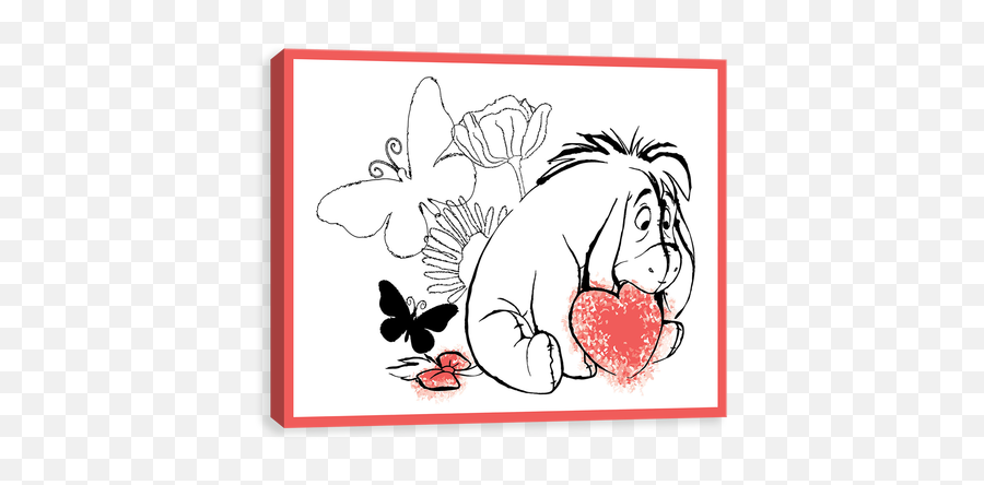 Eeyore Butterfly - Cartoon Emoji,Eeyore Emoji