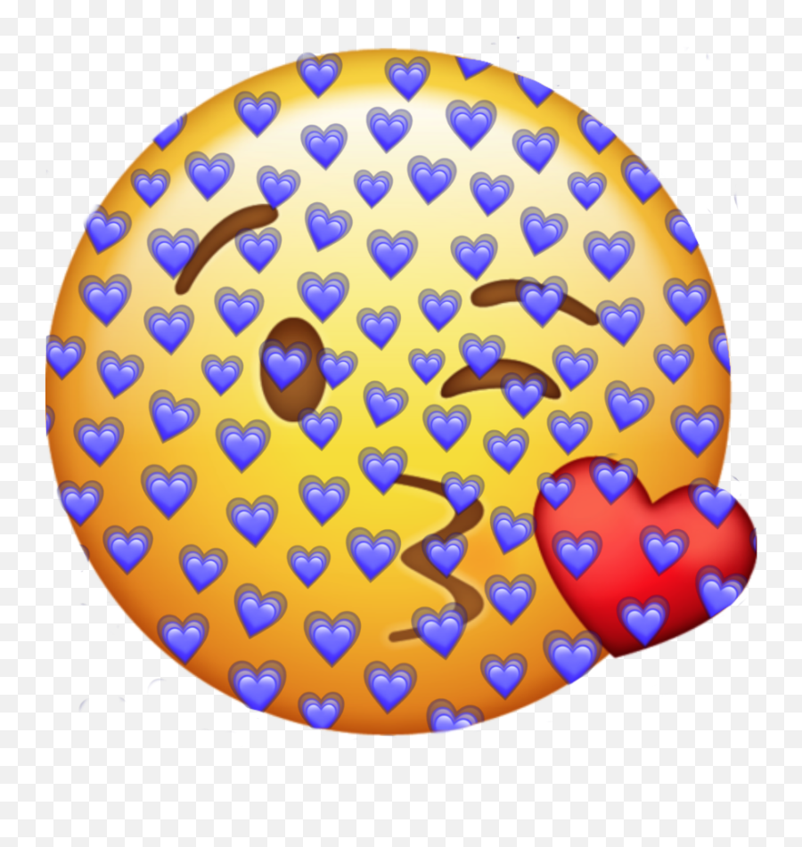 Kisses Kiss Purple Yellow Emoji Loved - Circle,Married Emoji