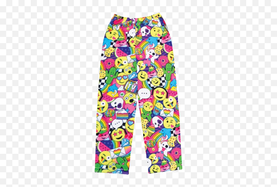Emoji Party Plush Pants - Pajamas,Party Emojis