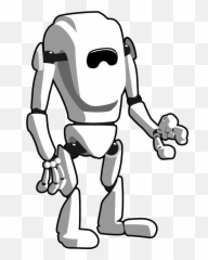 Droid Android Machine Robot Robotics - Robot Black And White Emoji,Black Fist Bump Emoji