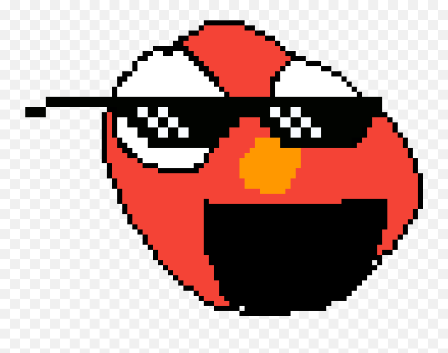 Download Pixilart Elmo Anonymous Png Mlg Elmo - Transparent Png Meme Glasses Emoji,Chill Emoji