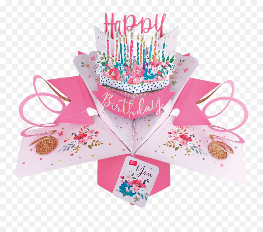 Celebration 3d Pop Up Card Happy Anniversary Birthday - Pop Up Birthday Card Emoji,Celebration Emoji
