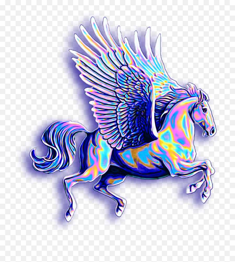 Unicorn Pegasus Flyinghorse Horse Wings - Cartoon Pegasus Emoji,Pegasus Emoji