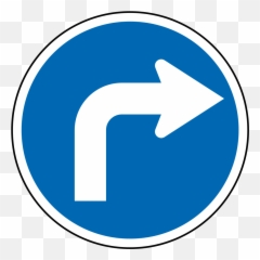 New Zealand Road Sign R3 - Turn Right Emoji