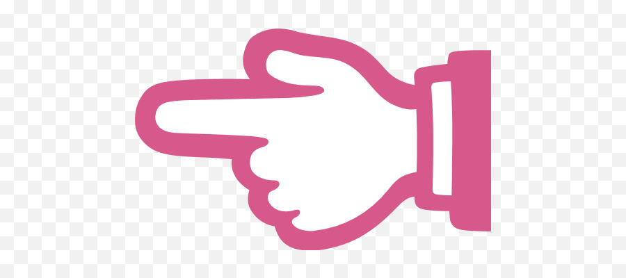 White Left Pointing Backhand Index Emoji For Facebook Email - Hand Pointing Left Emoji,Pointing Right Emoji