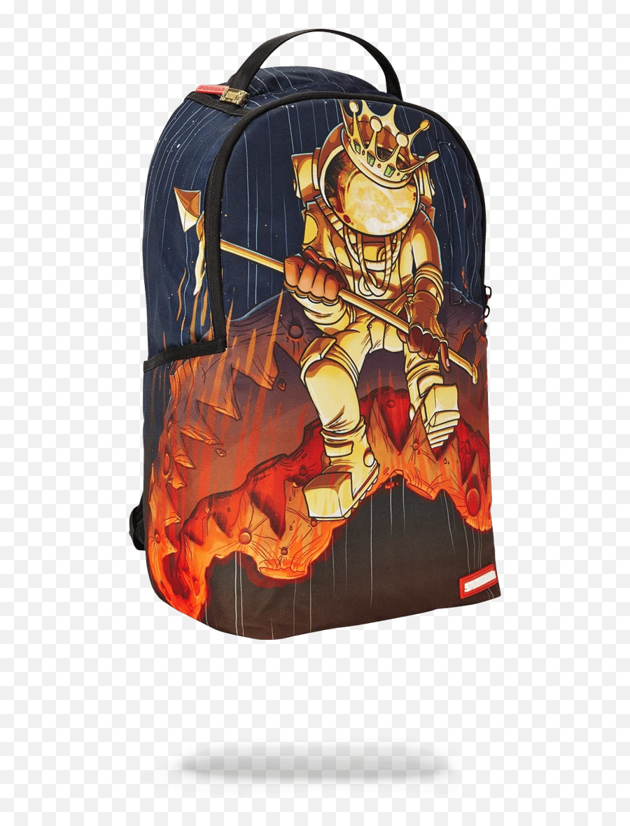 Sprayground Backpack Gold Astronaut - Gold Astronaut Sprayground Emoji,Where To Buy Emoji Backpack