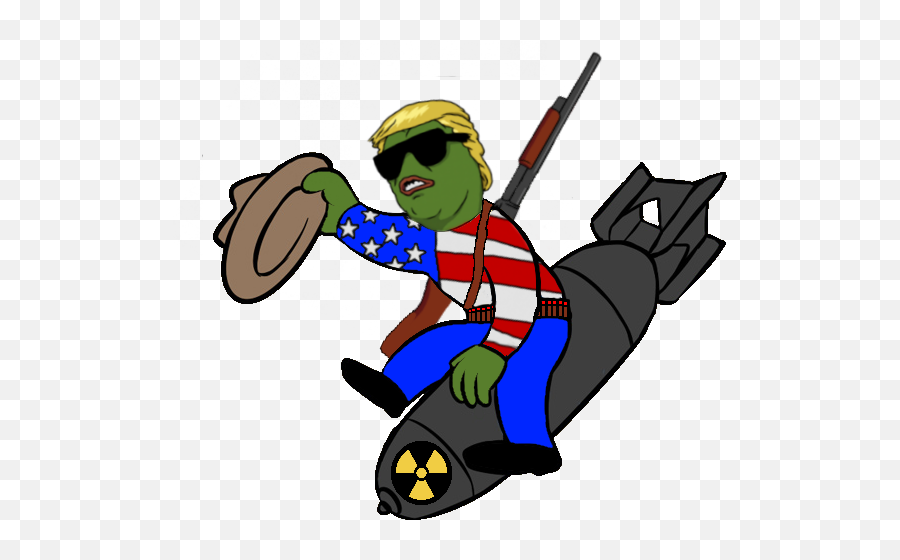 Download Trump Pepe - Trump Pepe Nukes Full Size Png Trump Pepe Png Emoji,Pepe Emoji
