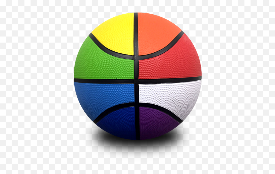 Basketballs Png - Cool Rainbow Patterned Basketball Perfect Rainbow Basketball Png Emoji,Soccer Ball Emoji