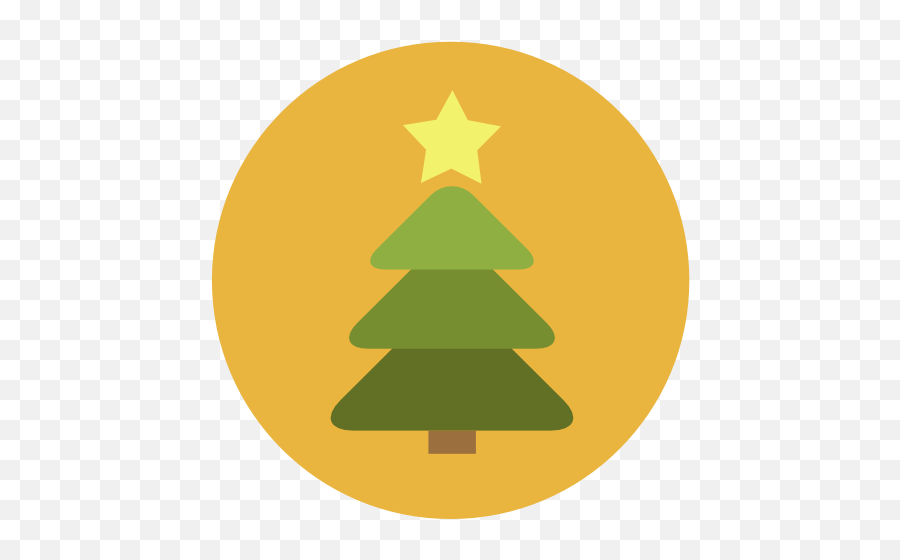 Christmas Tree Icon Flat Christmas Circle Iconset Fps - Christmas Day Emoji,Christmas Tree Emoji Png