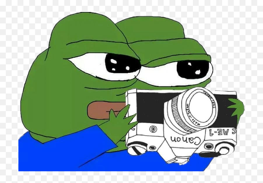 Pepe Meme Rarepepe Camera Photographer - Sad Pepe Transparent Emoji,Photographer Emoji