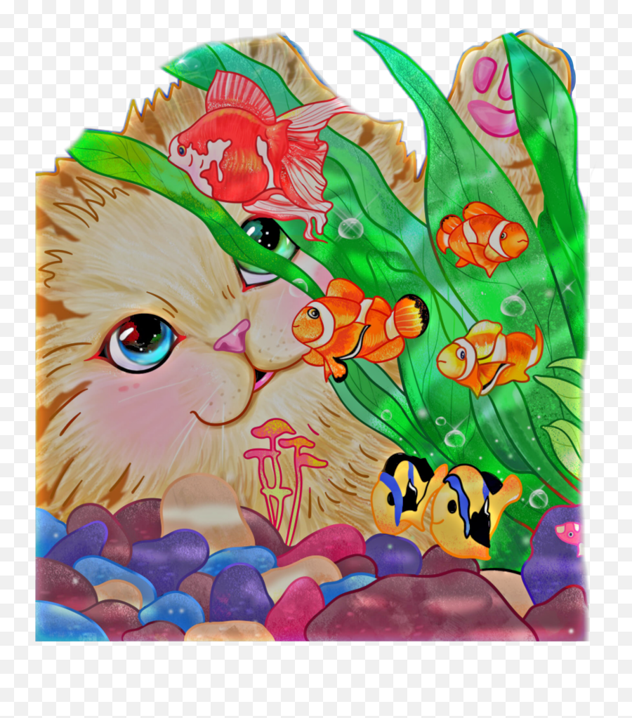 Catfish Freetoedit - Sticker By Victria Emoji,Catfish Emoji