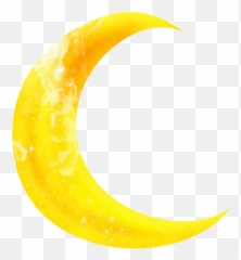 Crescent Moon PNG Transparent Images All - Yellow Half Png Emoji