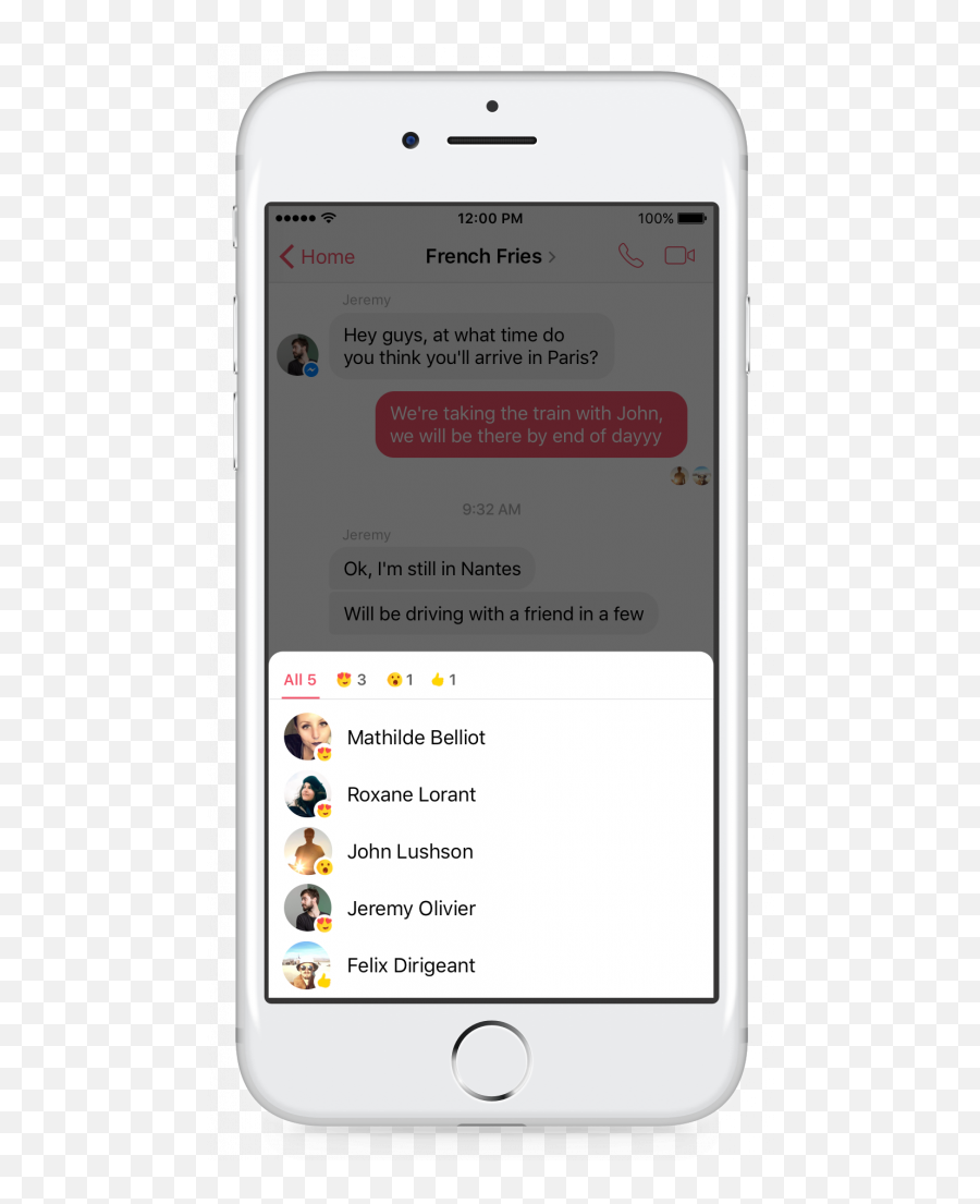 Messengers Mentions And Reactions - Facebook Messenger Heart React Emoji,Message Emojis