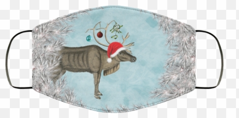 Reindeer Christmas Holiday Face Mask Emoji