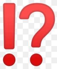 Exclamation Question Mark Emoji Clipart -