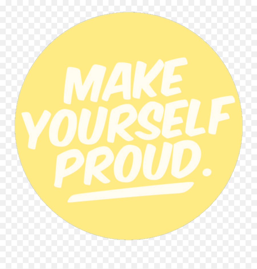 Proud Positive Quote Yellow Sticker By Marisa Bach - Celeste Emoji,Emoji Proud