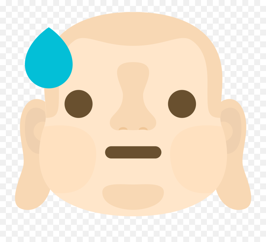 Free Emoji Buddha Face Sweat Png With - Dot,Sweaty Face Emoji