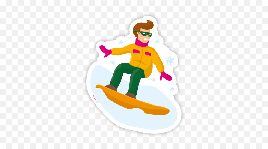 Snowboarder - Clip Art Emoji,Snowboard Emoji