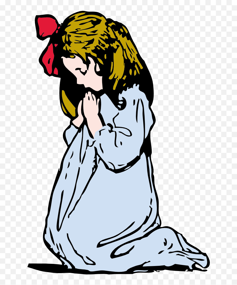 6737 Praying Free Clipart - Girl Praying Clipart Emoji,Rosary Emoji