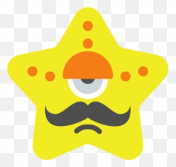 Moustache Star Emoji Free Icon Of Emojius Freebie 1 - Bintang Emoji,Emoji Star