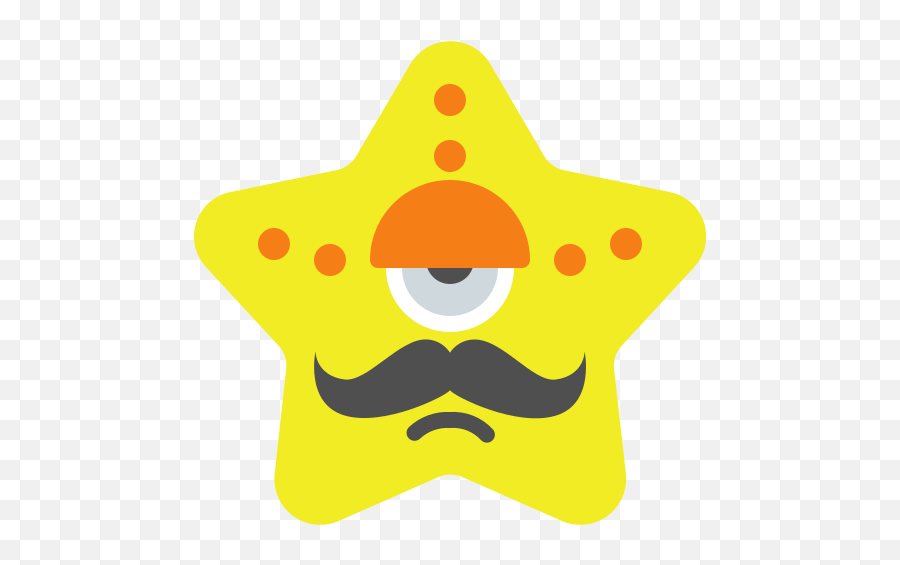 Moustache Star Emoji Free Icon Of Emojius Freebie 1 - Bintang Emoji,Emoji Star