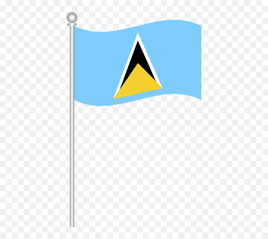 Flag Of Saint Lucia - St Lucia Flag Png Emoji,St Lucia Flag Emoji
