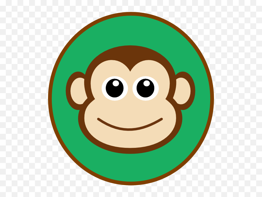 Free Monkey Face Silhouette Download - Circle Monkey Face Cartoon Emoji,Monkey Eye Emoji