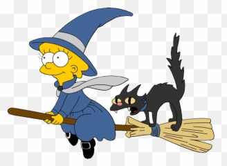 Funny Witch Clipart - Lisa Simpson Emoji