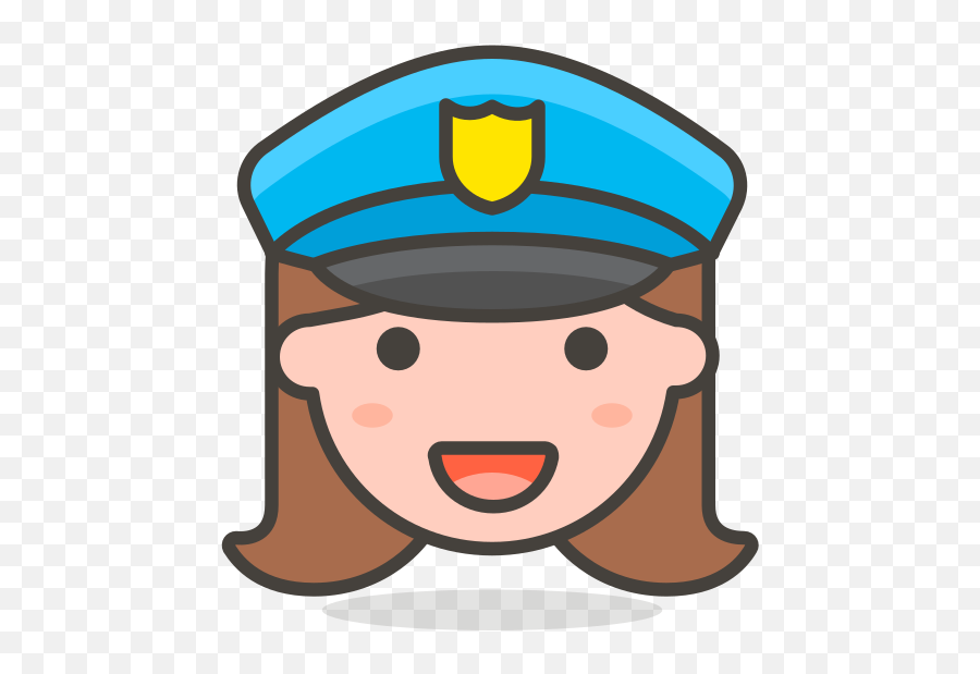 190 - Policeman Police Face Clipart Emoji,Grad Cap Emoji
