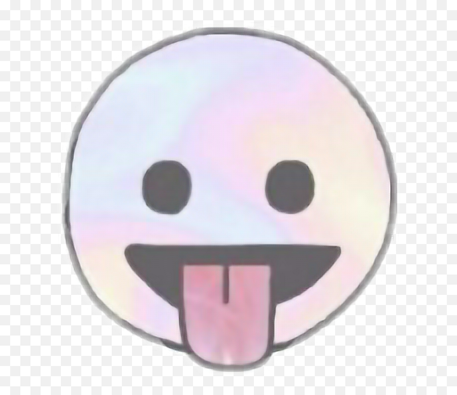 Smile Smileyface Smiley Tongueout - Smiley Face Pastel Emoji,Smiley Face Tongue Emoji