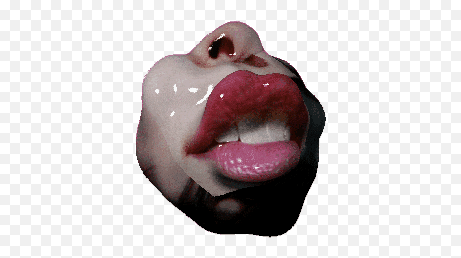 Dat Mouth Stickers For Android Ios - Transparent Gif Of Mouth Emoji,Mouth Dripping Emoji