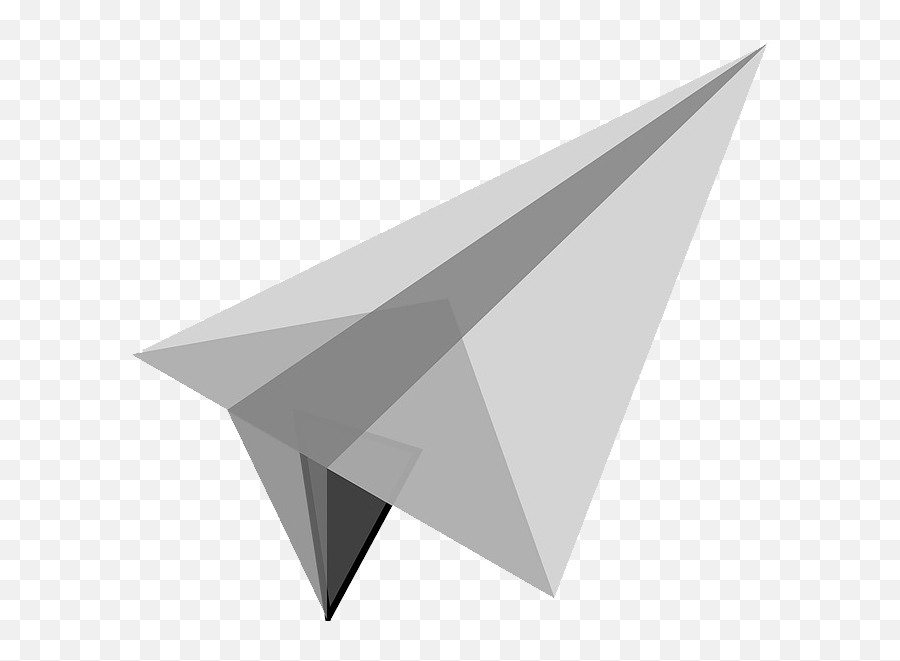 Paper Plane Png - Gray Paper Airplane Transparent Background Emoji,Airplane Paper Emoji