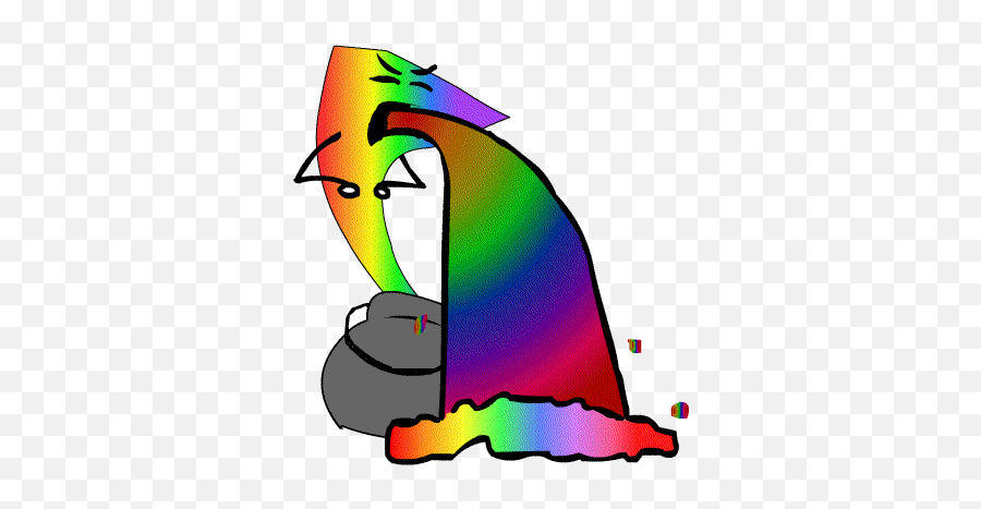 Rainbowpuke - Gifs Unicorn Throwing Up Emoji,Barfing Emoticons