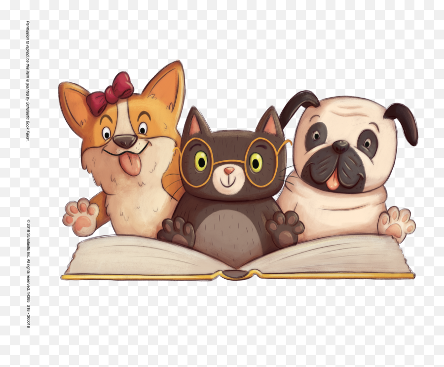 Paws For Books Book Fair Transparent - Cartoon Library Book Clipart Emoji,Paws Emoji