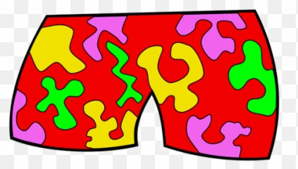 Vector Clip Art Of Swimming Pants - Bathing Suit Clip Art Emoji,Emoji Shirt And Pants