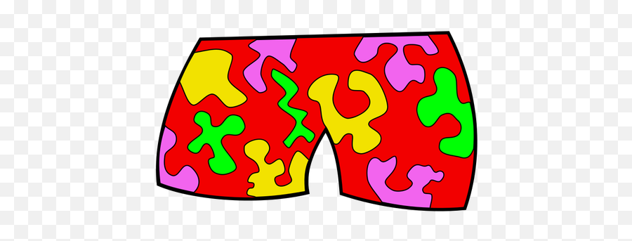 Vector Clip Art Of Swimming Pants - Bathing Suit Clip Art Emoji,Emoji Shirt And Pants