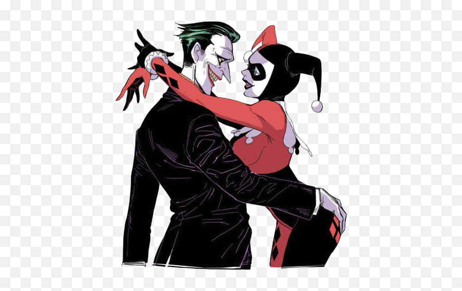 Harley Quinn Y Joker Png Png Image - Cartoon Harley Quinn And Joker Emoji,Harley Quinn Emoji