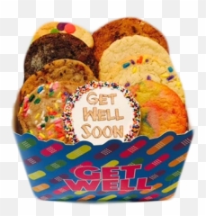 Get Well Cookie Basket - Soon Clip Art Emoji