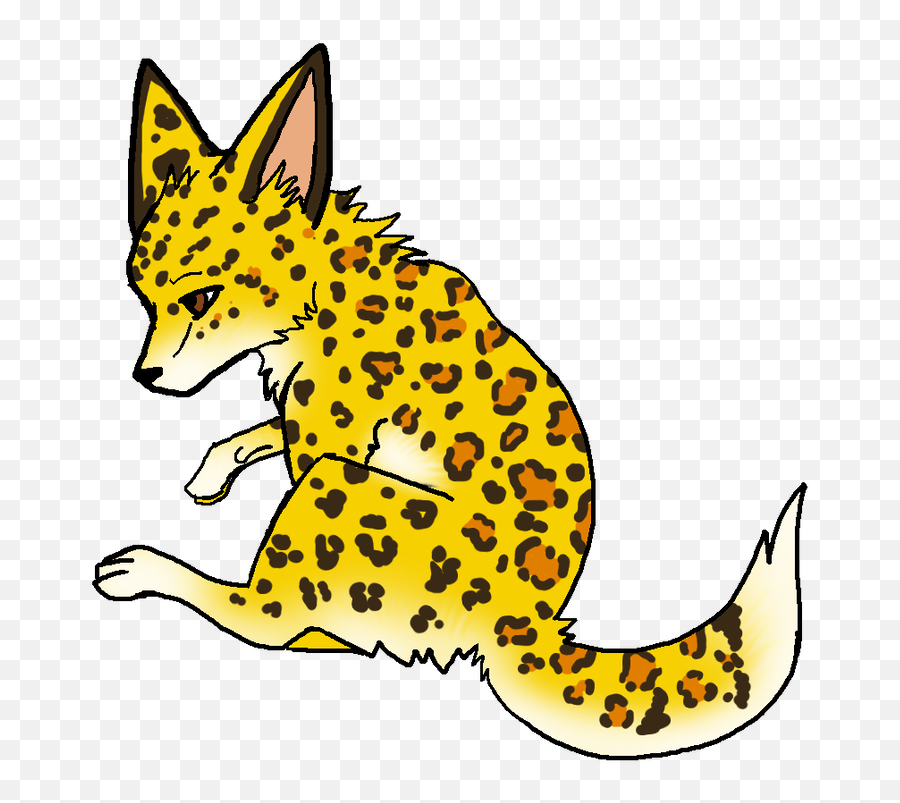 Leopard Clipart Fox - Leopard Mixed With Fox Emoji,Leopard Emoji