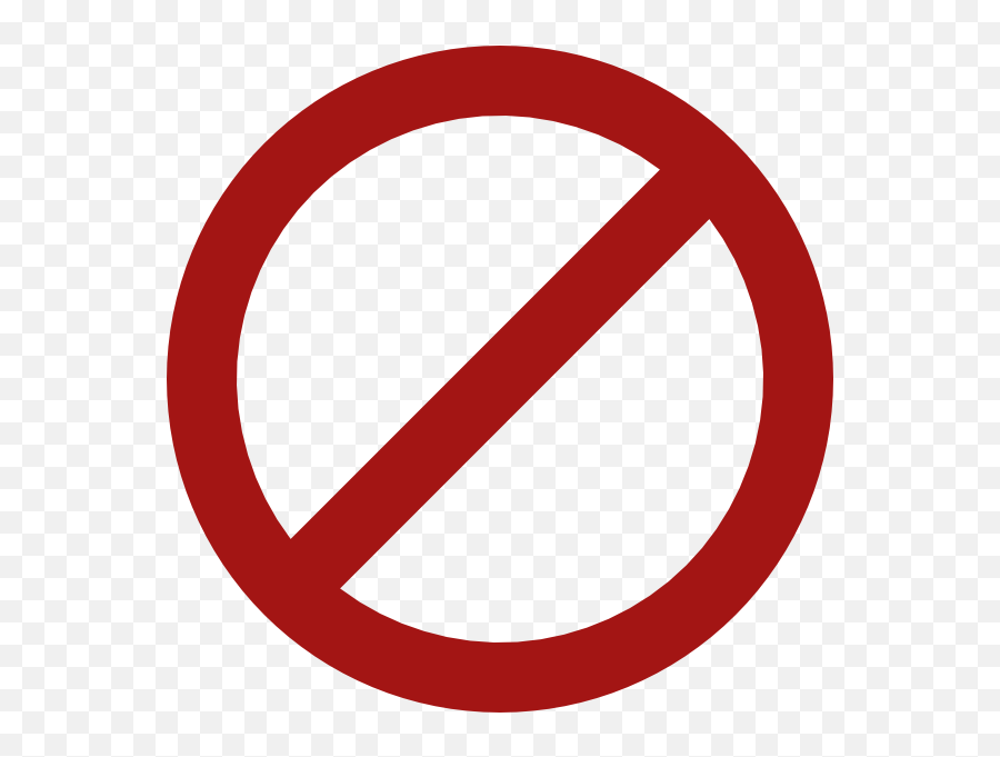 No Transparent Png Picture 783494 No Transparent Png - Circle With A Line Through It Png Emoji,Crossed Out Emoji