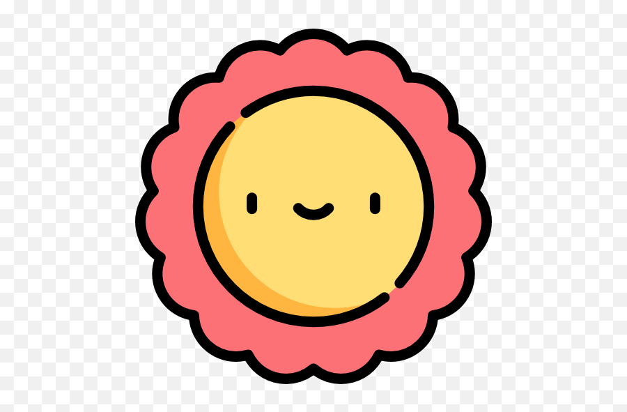 Flower - Free Nature Icons Illustration Emoji,Flower Emoticon Face