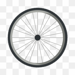 Cycle Clipart Bicycle Wheel - With 10 Metallic Spokes Emoji